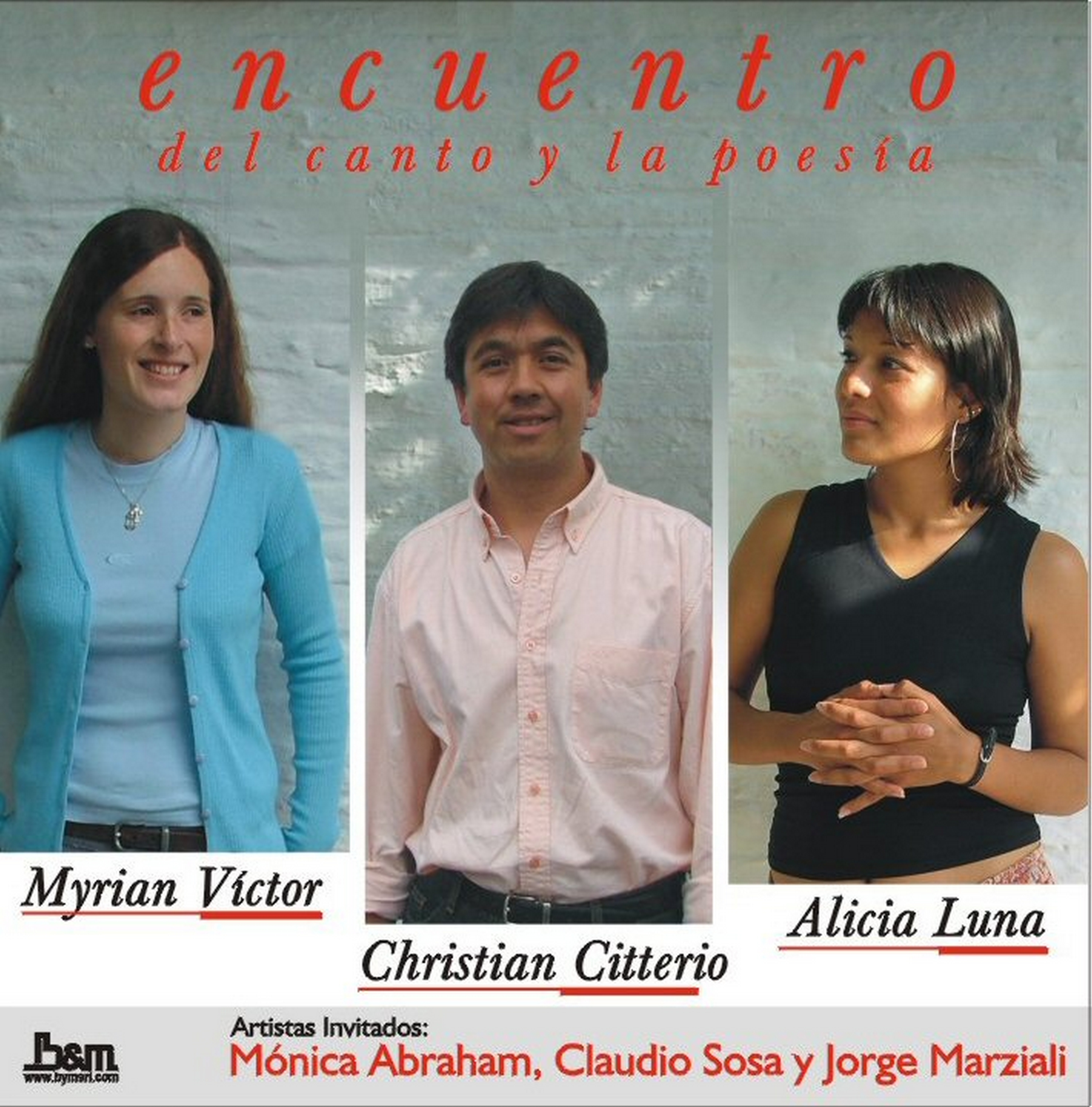 Contratapa de Varios Artistas — Encuentro Del Canto Y La Poesía