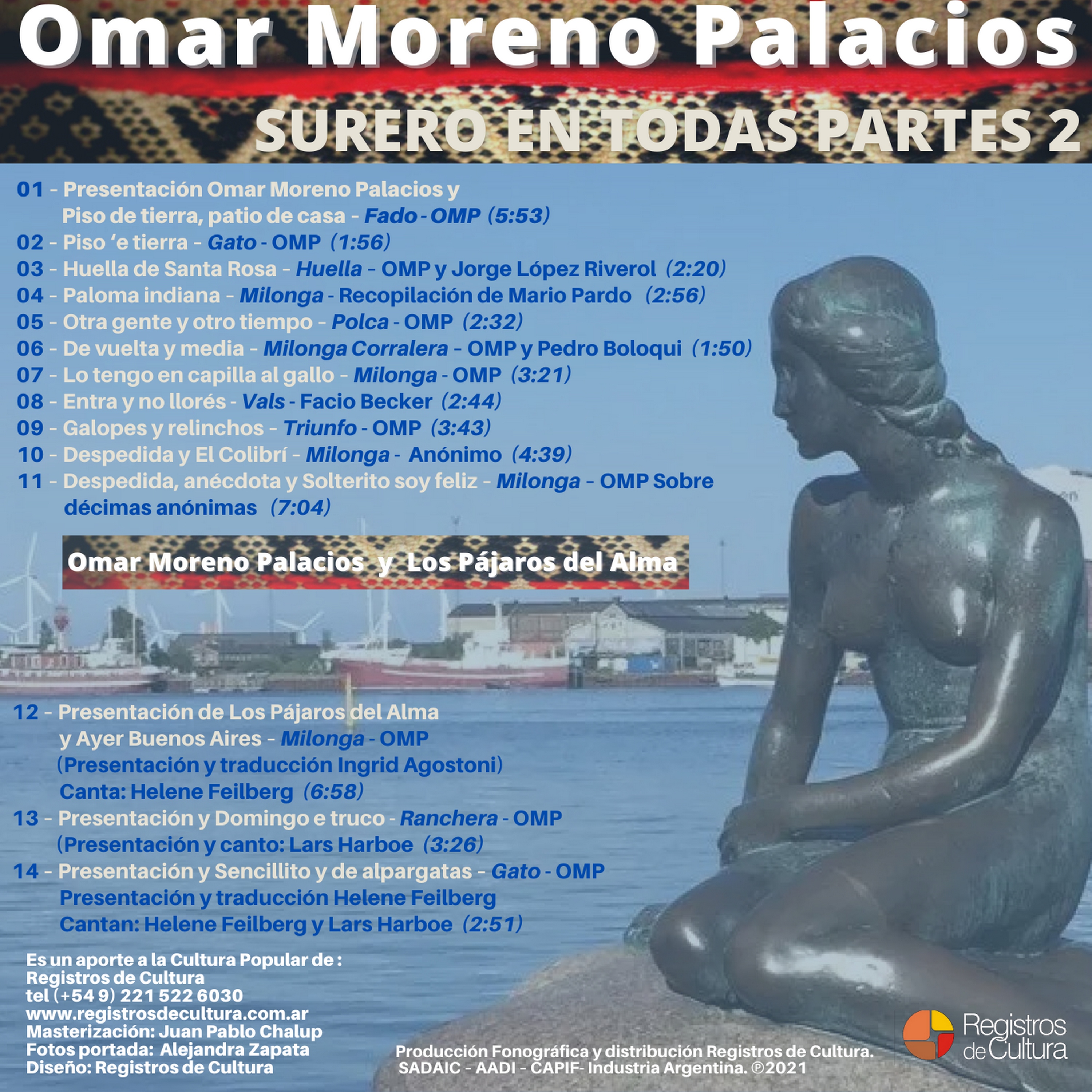 Contratapa de Omar Moreno Palacios — Surero en todas partes 2