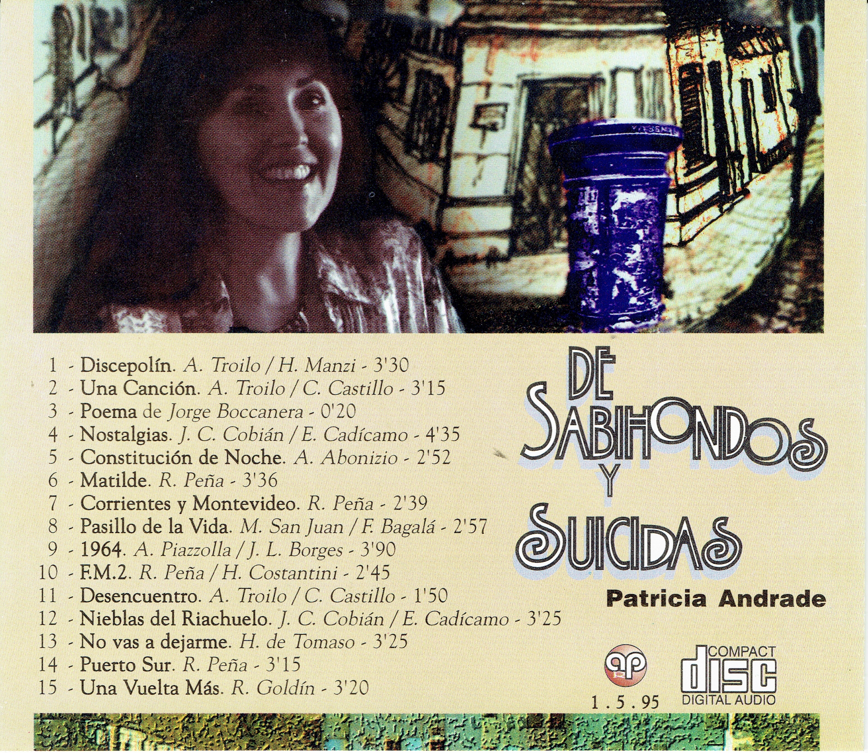 Contratapa de Patricia Andrade — De Sabihondos y Suicidas